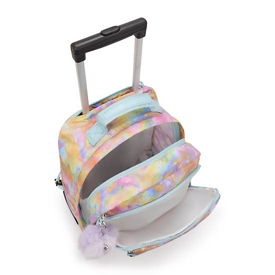 Sanaa Printed Large Rolling Backpack, Bubble Slick, large