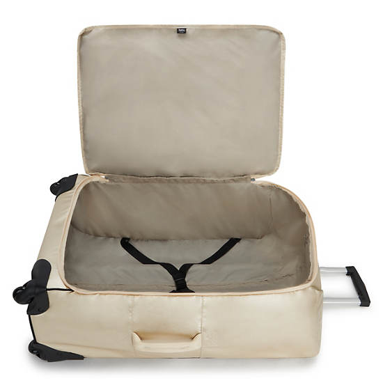 Darcey Large Metallic Rolling Luggage, Starry Gold Metallic, large