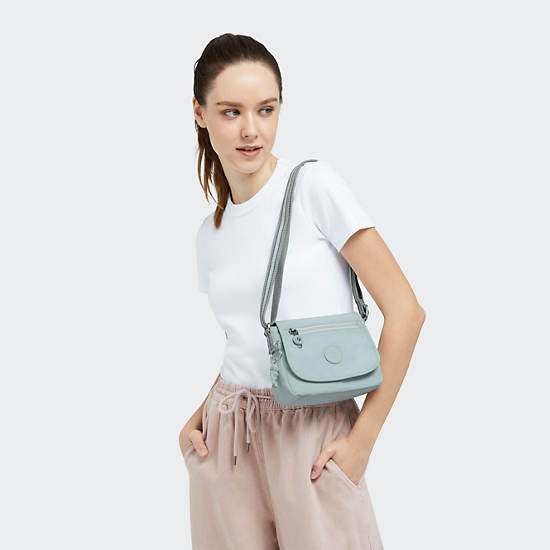 Sabian Crossbody Mini Bag, Fairy Aqua Metallic, large