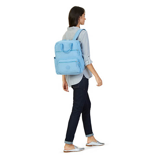 Sharpay Medium Laptop Backpack, Light Aloe, large