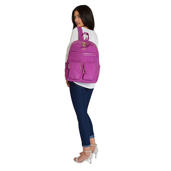 Tina Large 15" Laptop Backpack, Hot Magenta, large