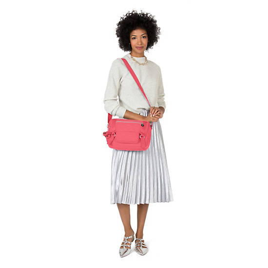 Gracy Crossbody Bag, True Pink, large