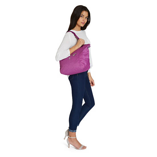 Kingsley Tote Bag, Hot Magenta, large Kingsley Tote Bag, Hot Magenta, large