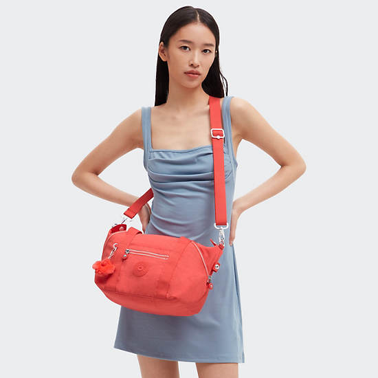 Art Mini Shoulder Bag, Almost Coral, large