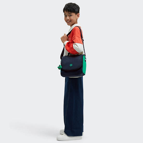 New Kichirou Lunch Bag, Blue Green, large