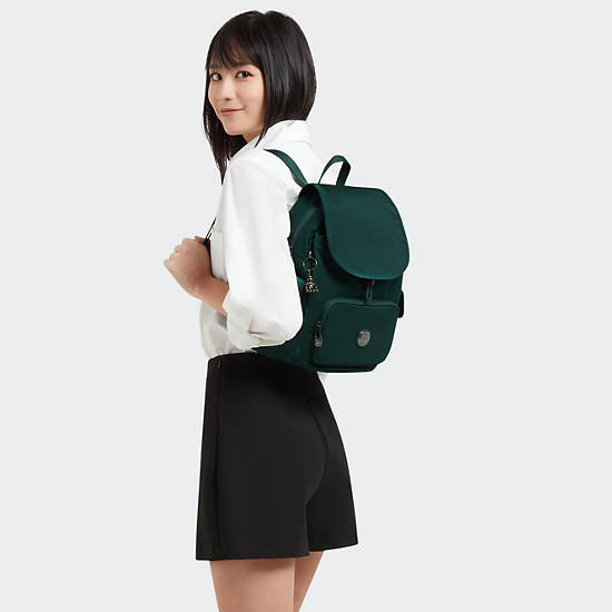 City Pack Small Backpack, Deepest Emerald, large