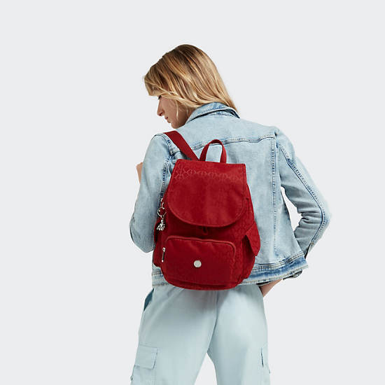 City Pack Small Backpack, Signature Red, large