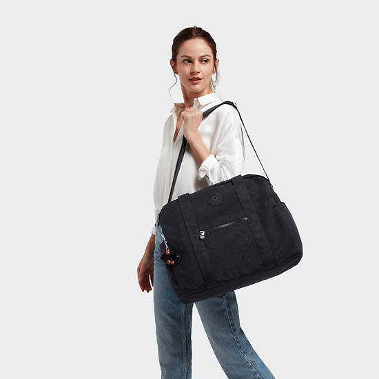 Ilaria Weekender Bag, Black Tonal, large