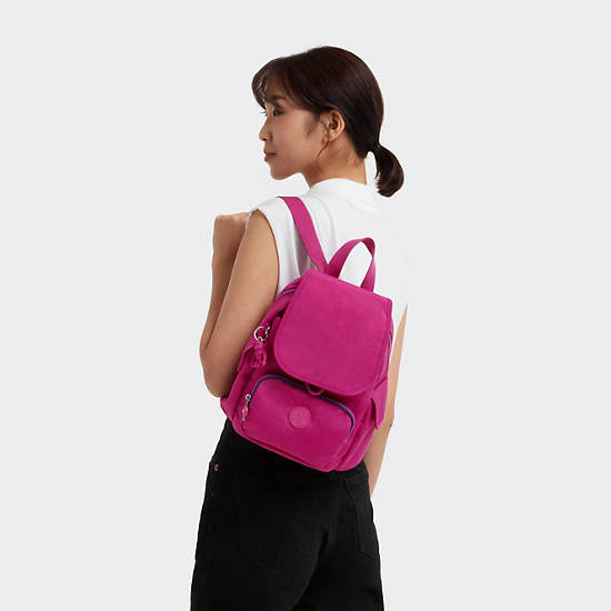 City Pack Mini Backpack, Pink Fuchsia, large