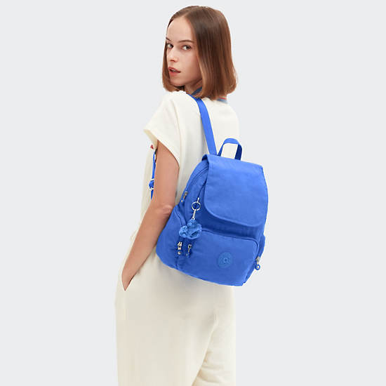 City Zip Small Backpack, Havana Blue, large