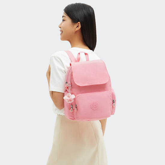 City Zip Small Backpack, Enjoyable Blush, large