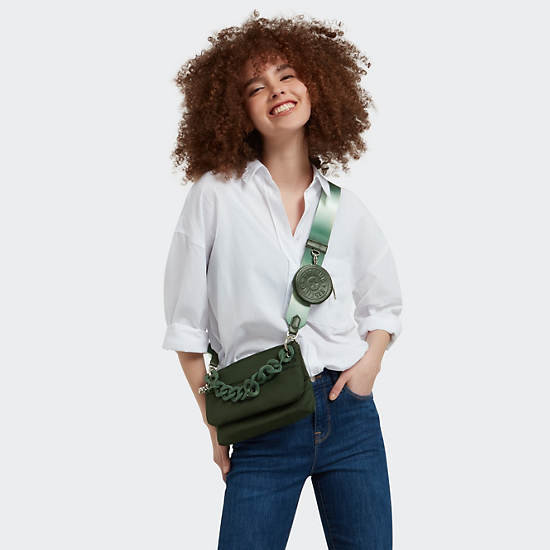 Victoria Tang Kimmie Convertible Crossbody Bag, VT Dark Emerald, large