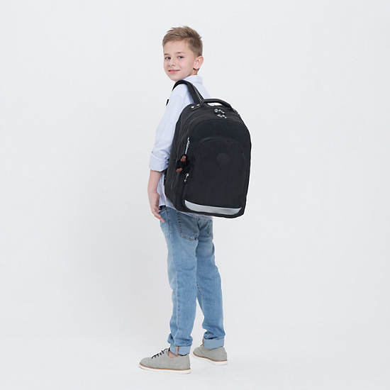 Class Room 17" Laptop Backpack, True Black, large