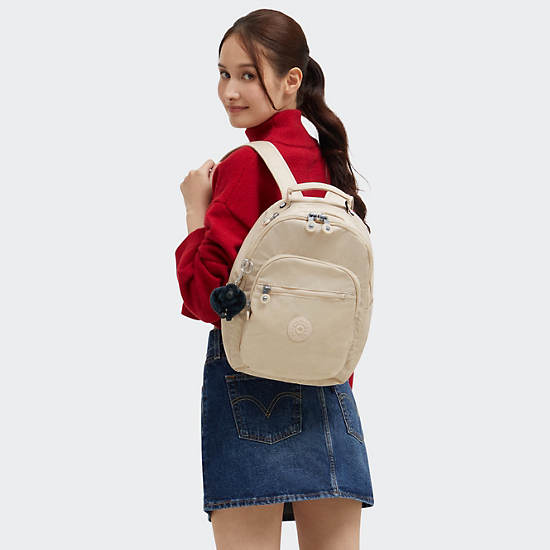 Seoul Small Tablet Backpack, Back To Beige, large