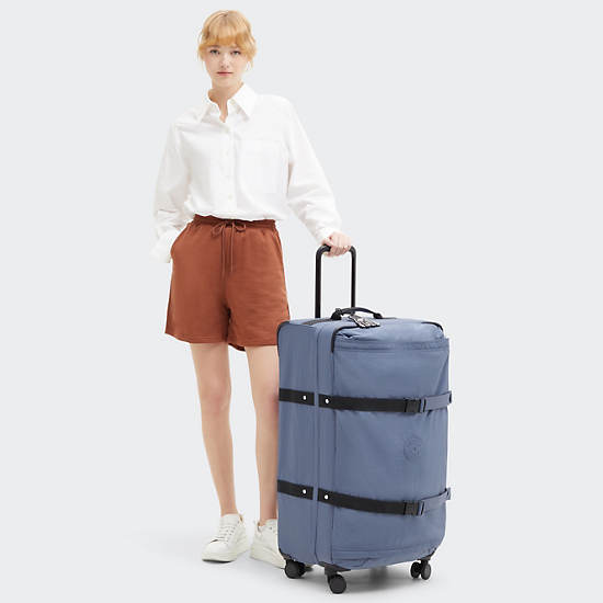 Spontaneous Large Rolling Luggage, Blue Lover, large