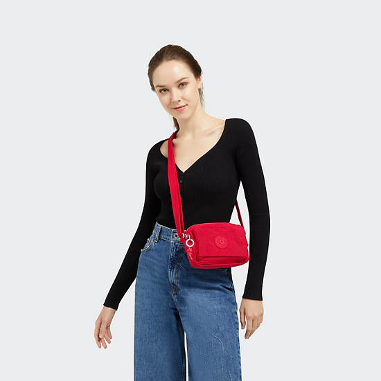 Abanu Crossbody Bag, Red Rouge, large