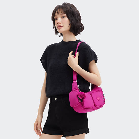 Rikka Small Crossbody Bag, Glowing Fuchsia, large