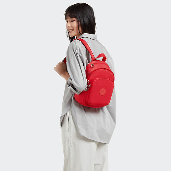 Delia Mini Backpack, Party Red, large