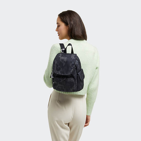 City Pack Mini Printed Backpack, Hurray Black, large