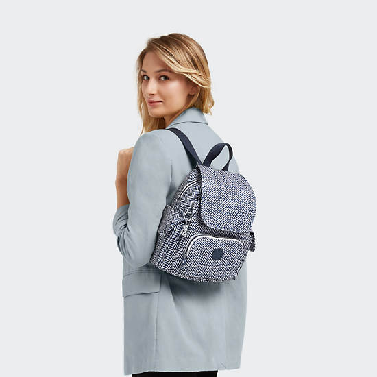City Pack Mini Printed Backpack, Urban Chevron, large