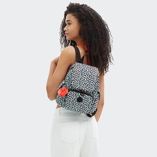 City Pack Mini Printed Backpack, Abstract Print, large