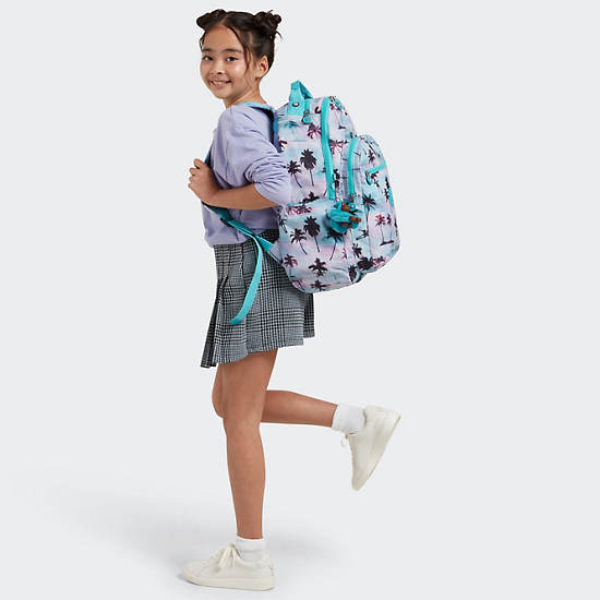 Seoul Large Printed 15" Laptop Backpack, Shadow Palm Print, large Seoul Large Printed 15" Laptop Backpack, Shadow Palm Print, large