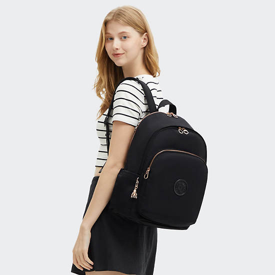 Delia Medium Backpack, Black Rose Spice, large