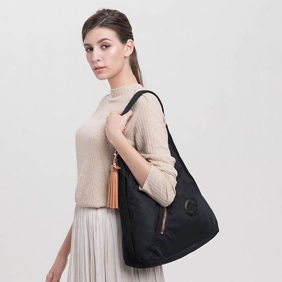 Olina Shoulder Bag, Rose Black, large