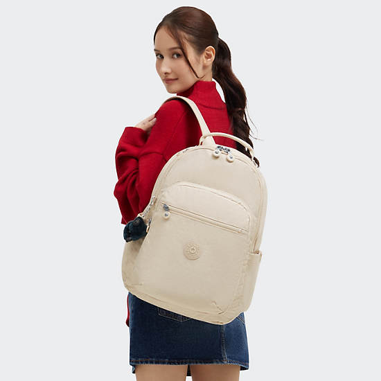 Seoul Large 15" Laptop Backpack, Back To Beige, large