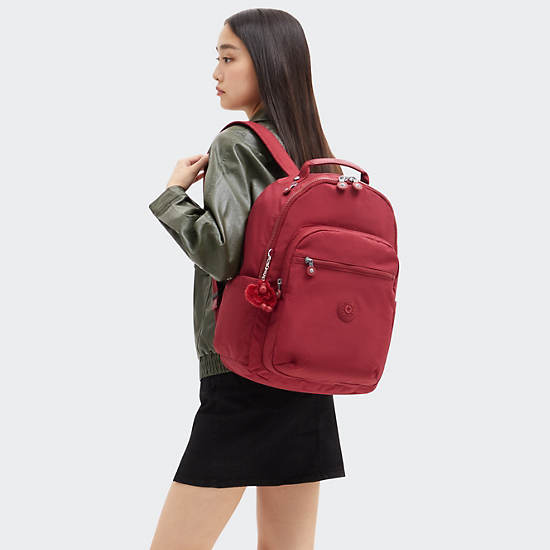 Seoul Large 15" Laptop Backpack, Funky Red, large