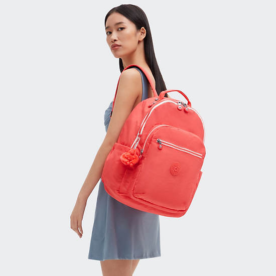 Seoul Large 15" Laptop Backpack, Almost Coral, large