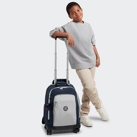 New Zea 15" Laptop Rolling Backpack, True Blue Grey, large New Zea 15" Laptop Rolling Backpack, True Blue Grey, large