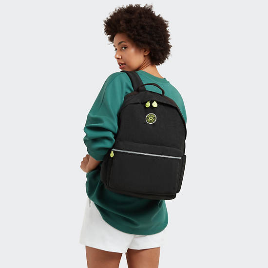 Damien Large Laptop Backpack, Black Scale Embossed, large Damien Large Laptop Backpack, Black Scale Embossed, large