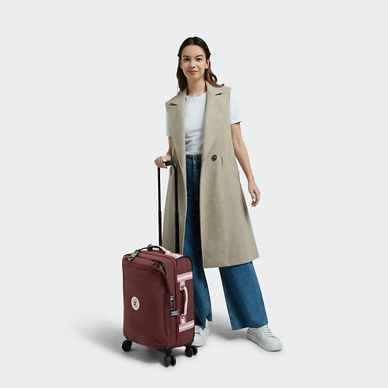 Spontaneous Small Rolling Luggage, Mahogany Block, large Spontaneous Small Rolling Luggage, Mahogany Block, large