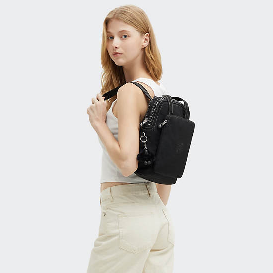 Kazuki Small Backpack, Black Noir, large