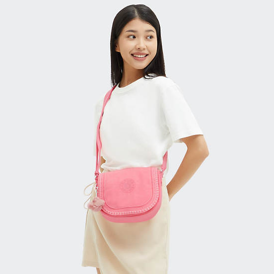 Nowel Crescent Crossbody Bag, Enjoy Blush, large