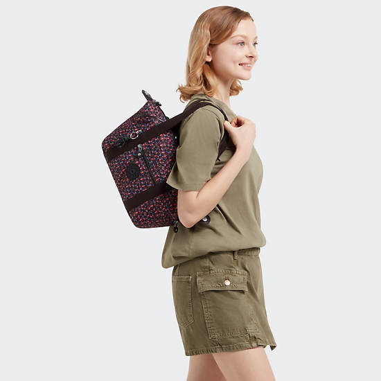 Art Mini Printed Shoulder Bag, Happy Squares, large Art Mini Printed Shoulder Bag, Happy Squares, large