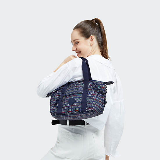 Art Mini Printed Shoulder Bag, Electric Blue, large