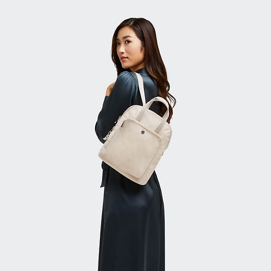 Kazuki Small Convertible Backpack, Ivory Cloud, large