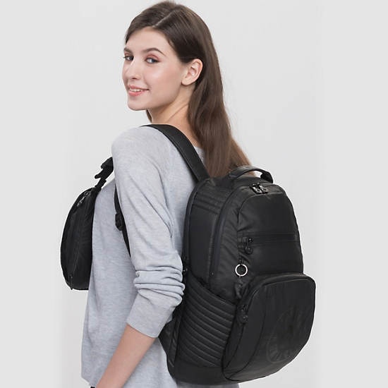 Troy Extra 2-in-1 Convertible Laptop Backpack, Black Grey Mix, large