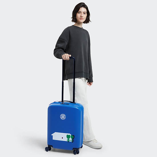 Minju Kim Curiosity Small 4 Wheeled Rolling Luggage, Minju Multi Print, large