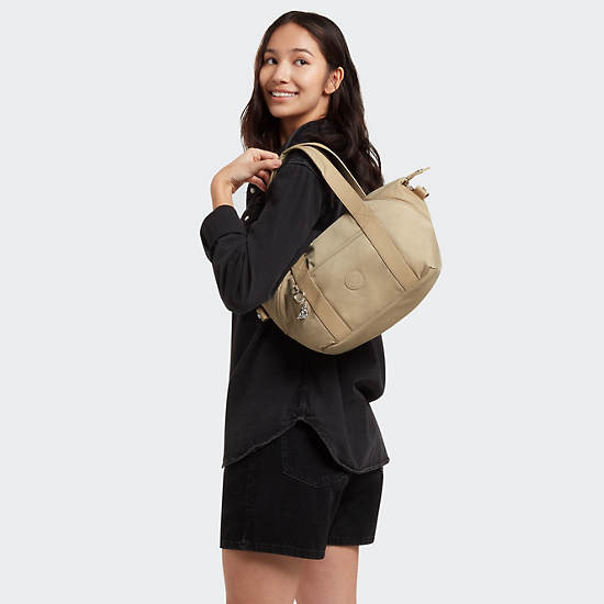 Art Mini Shoulder Bag, Natural Beige, large