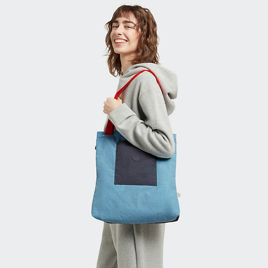 Annas Tote Bag, Pool Blue, large Annas Tote Bag, Pool Blue, large