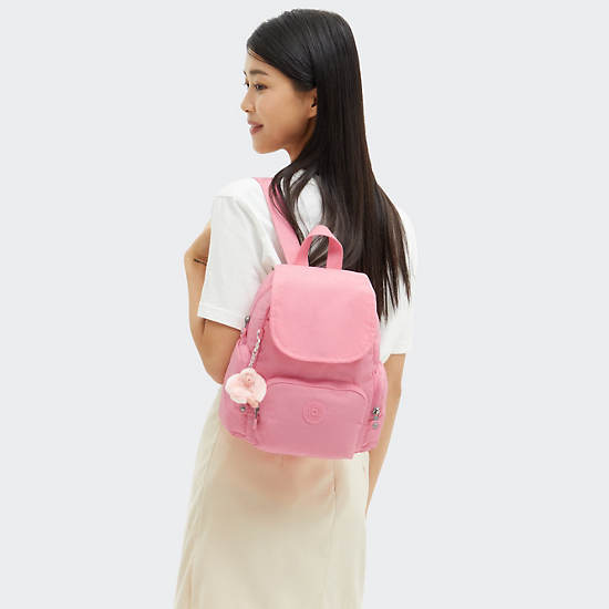 City Zip Mini Backpack, Enjoyable Blush, large