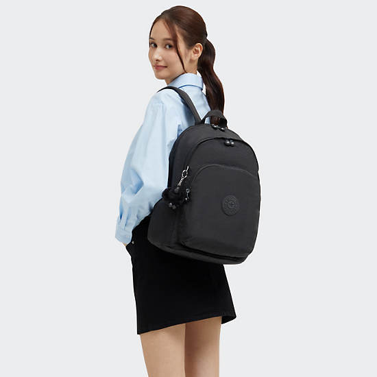 Delia Medium Backpack, Black Noir, large