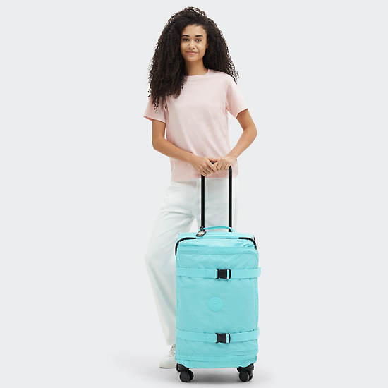 Spontaneous Medium Rolling Luggage, Deepest Aqua, large