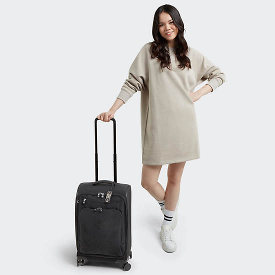 Youri Spin Small 4 Wheeled Rolling Luggage, Black Noir, large Youri Spin Small 4 Wheeled Rolling Luggage, Black Noir, large