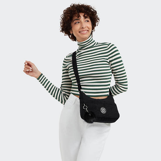 Larysa Shoulder Bag, Black GG, large Larysa Shoulder Bag, Black GG, large