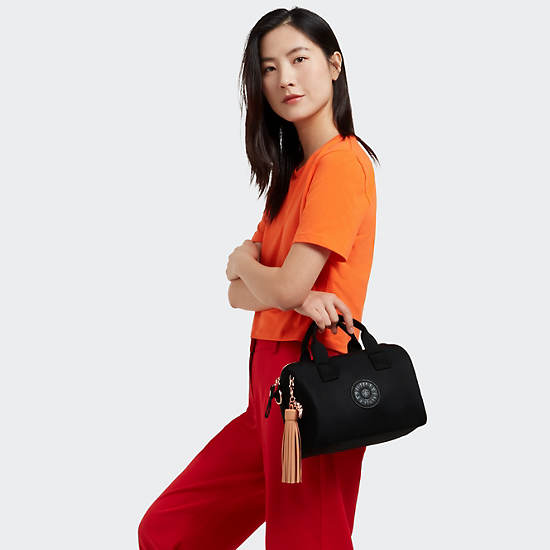 Bina Medium Shoulder Bag, Rose Black, large