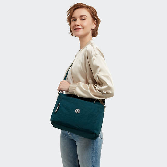 Kassy Tote Bag, Cosmic Emerald M5, large